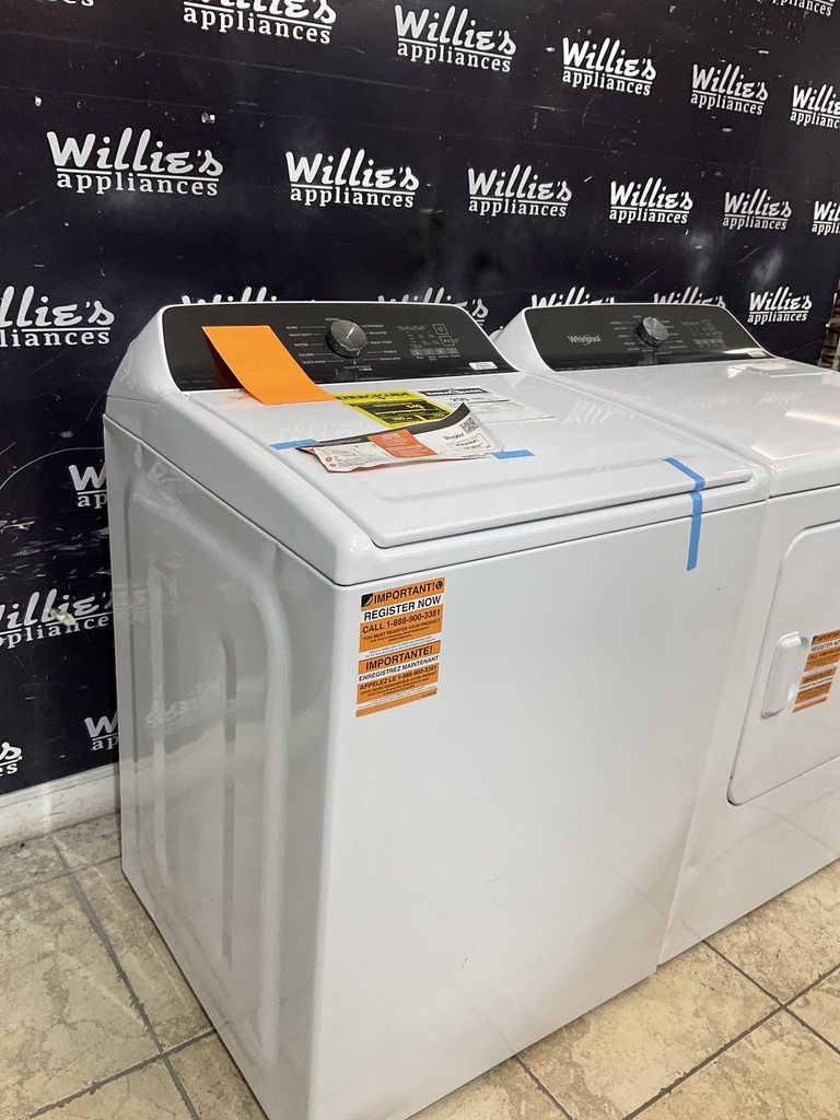 Whirlpool New Open Box Electric Set Washer/Dryer 220volts (30 AMP) 27/29inches {no cord} (White) 