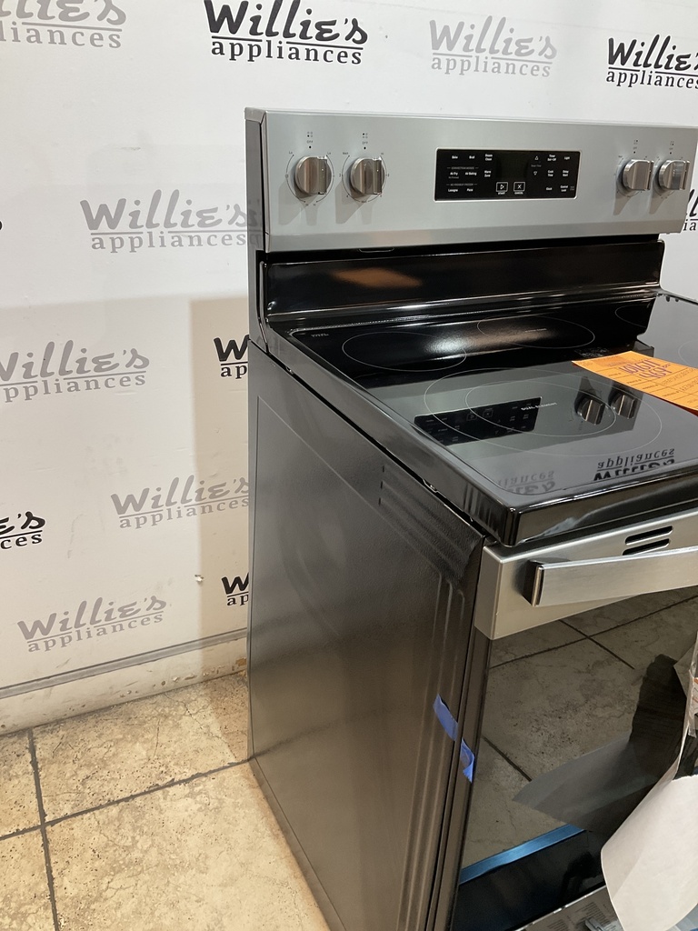 Whirlpool New Open Box Electric Stove 220volts (40/50 AMP) 30inches {no cord} (Stainless steel) 