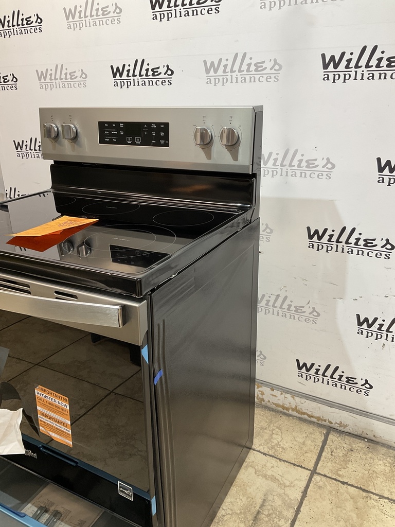 Whirlpool New Open Box Electric Stove 220volts (40/50 AMP) 30inches {no cord} (Stainless steel) 