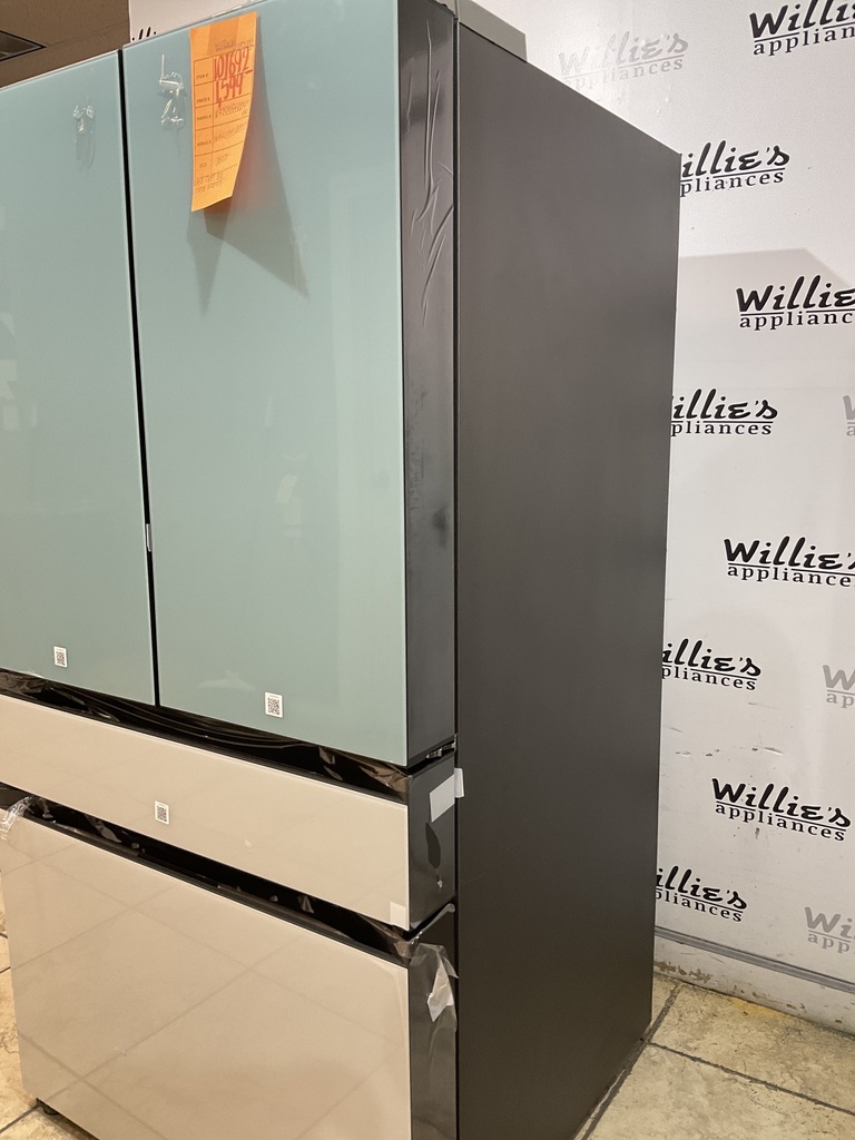 Samsung New Open Box Refrigerator French Door 36x70 (Ivory Beige/Turquoise) 