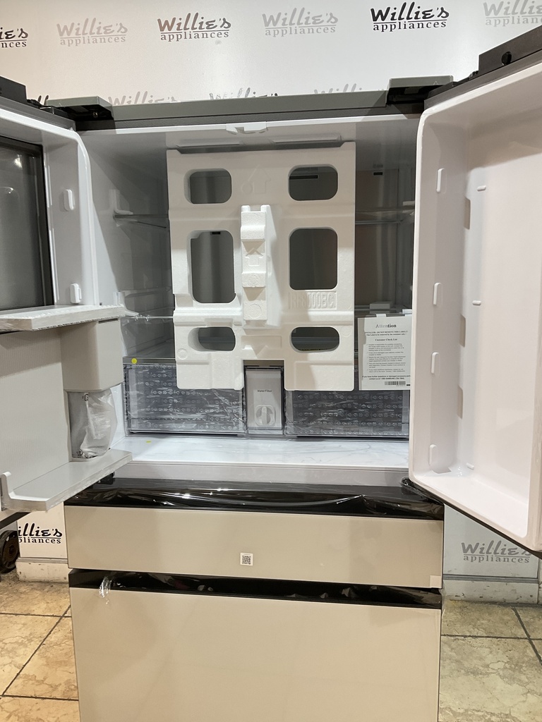 Samsung New Open Box Refrigerator French Door 36x70 (Ivory Beige/Turquoise) 