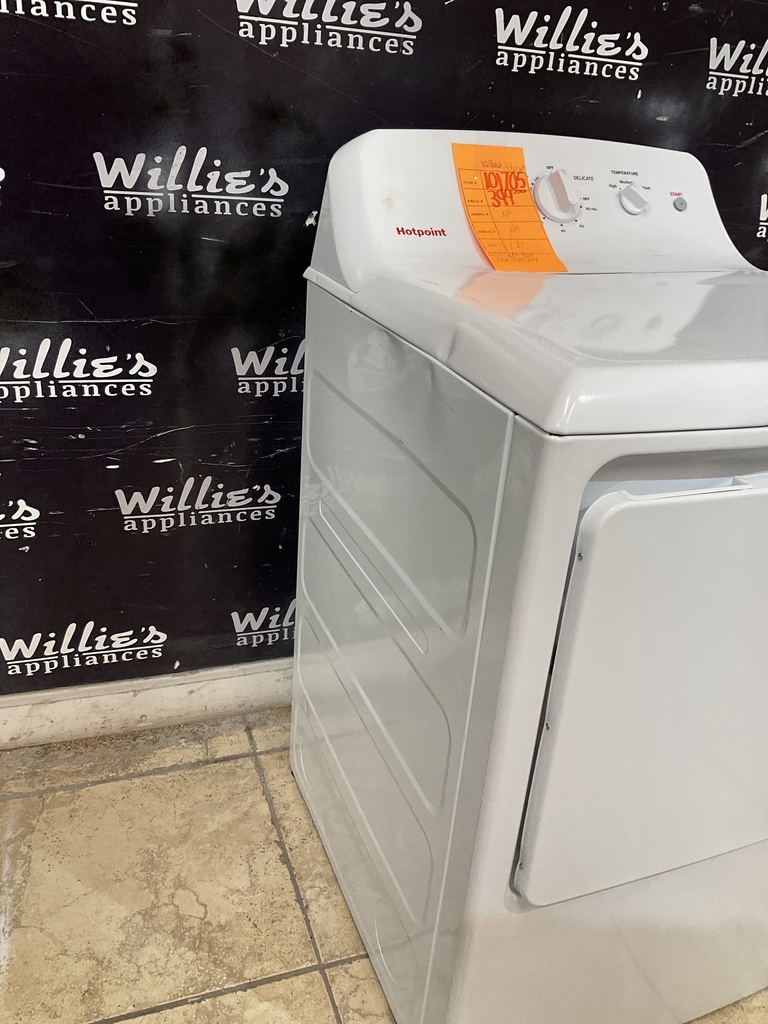 Hotpoint New Open Box Natural Gas Dryer 27inches (White) 