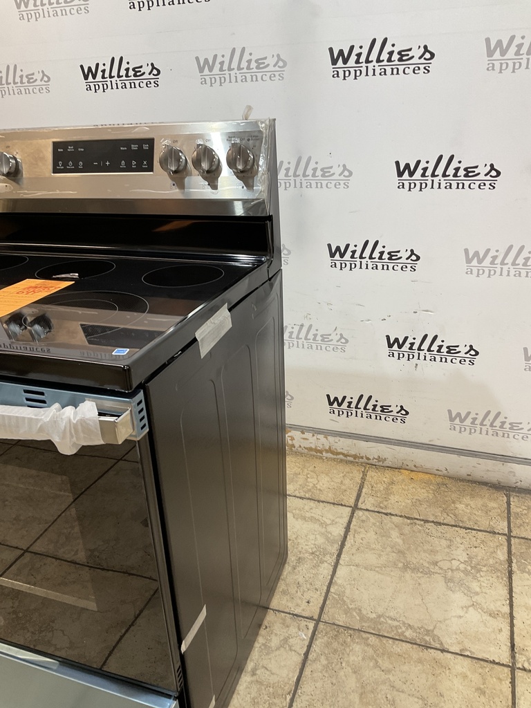 Ge New Open Box Electric Stove 220volts (40/50 AMP) 30inches {no cord} (Stainless steel) 