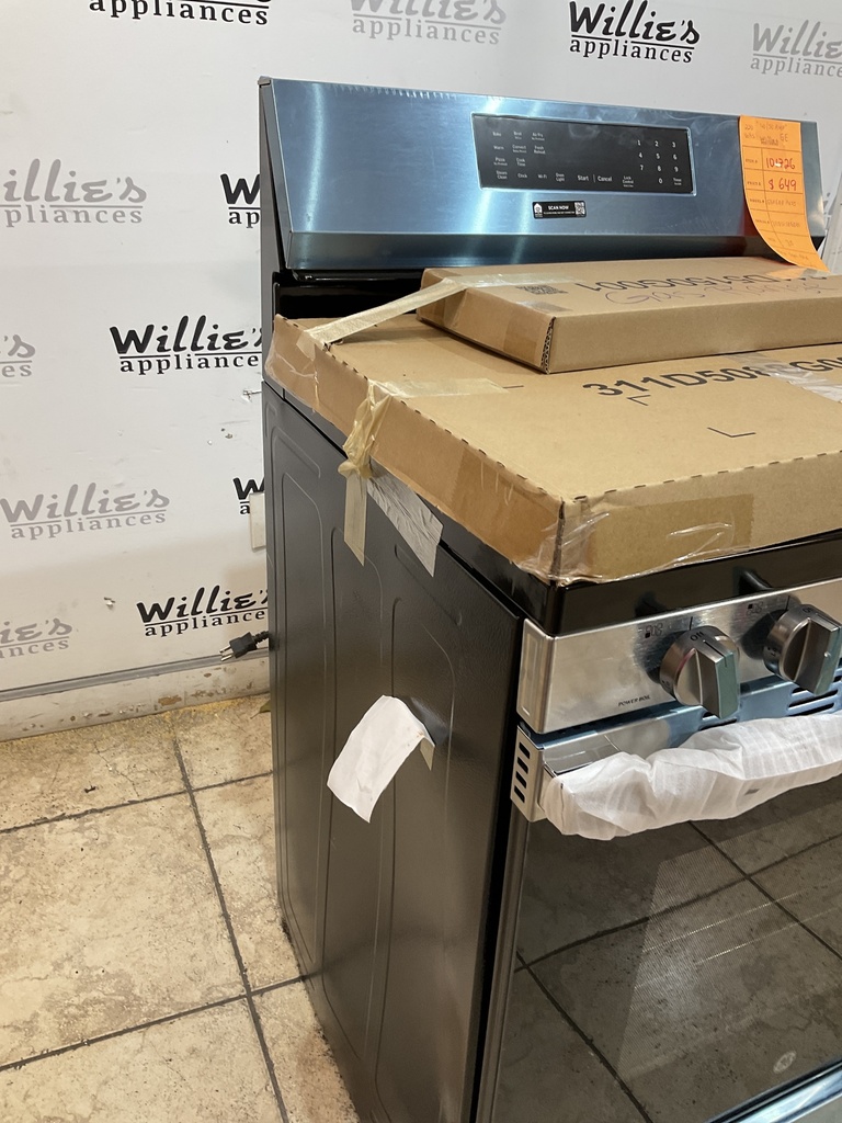 Ge New Open Box Natural Gas Stove 30inches (Stainless Steel) 