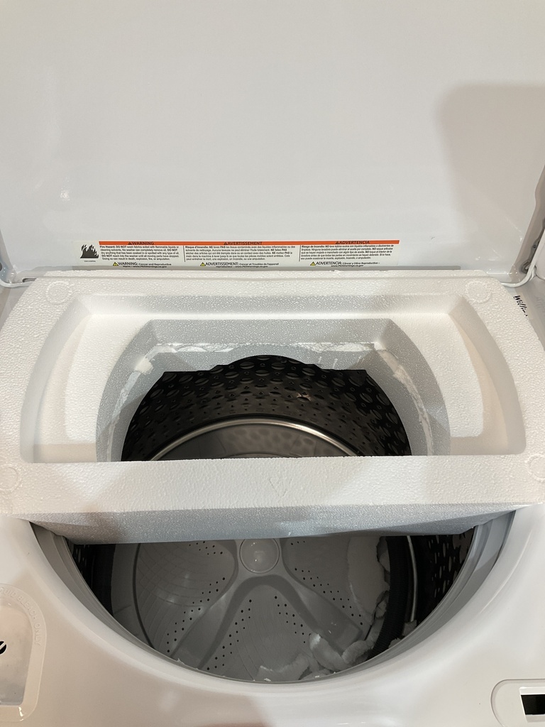 Ge New Open Box Natural Gas Set Washer/Dryer 27inches (White) 