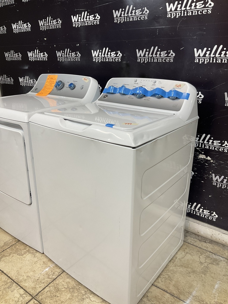 Ge New Open Box Natural Gas Set Washer/Dryer 27inches (White) 