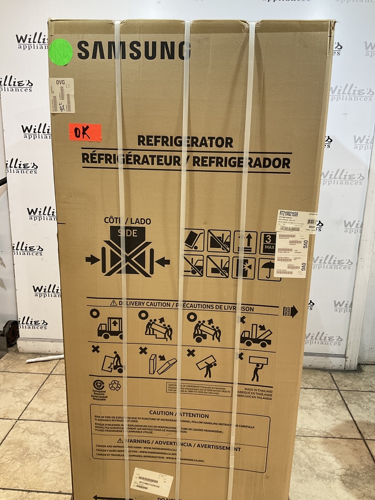 Samsung New Refrigerator Top and Bottom 33x68 (Stainless Steel) 