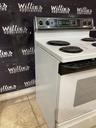 Ge Used Electric Stove 220volt (40/50 AMP) 30inches {3 prong} (White/Black) 