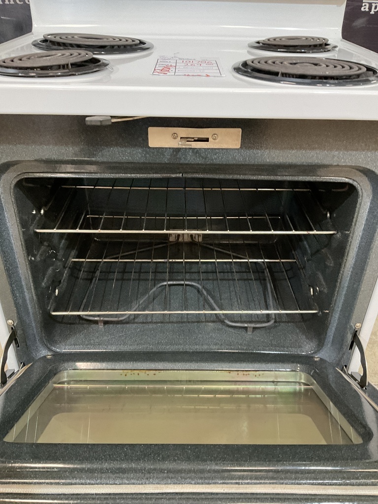 Ge Used Electric Stove 220volt (40/50 AMP) 30inches {3 prong} (White/Black) 