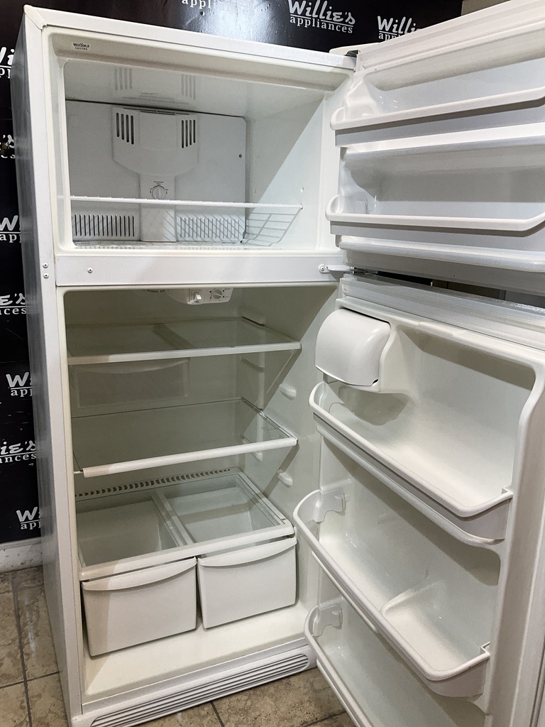 Frigidaire Used Refrigerator Top and Bottom 30x66 1/2” (White) 
