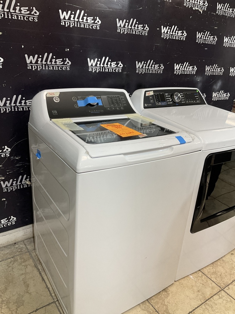 Ge New Open Box Electric Set Washer/Dryer 27inches {no cord} (White) 