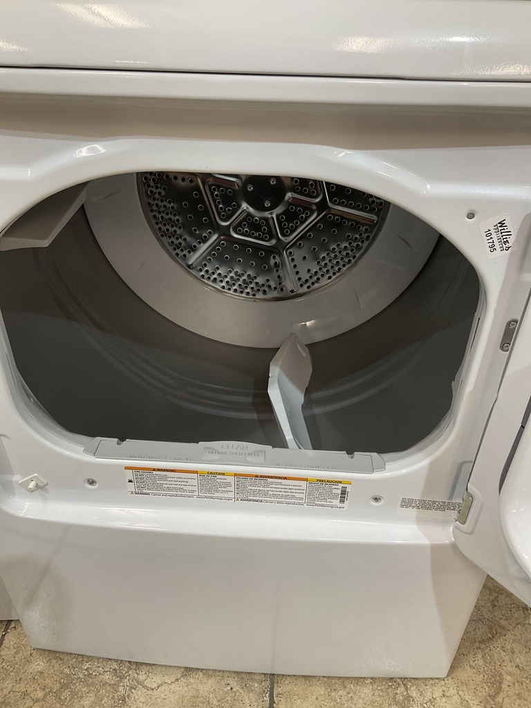 Ge New Open Box Natural Gas Set Washer/Dryer 27inches (White) 