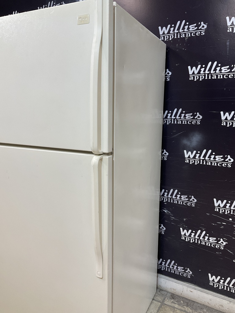 Whirlpool Used Refrigerator Top and Bottom 30x66 (Bisque) 