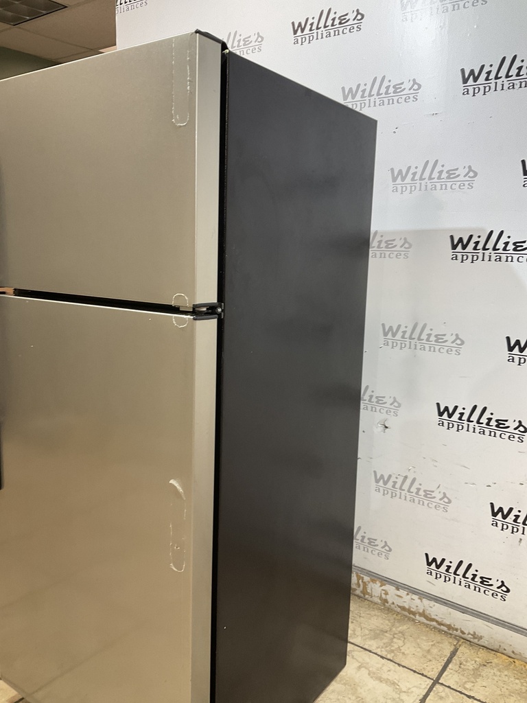 Hotpoint Used Refrigerator Top and Bottom 28x65 (Stainless Steel) 