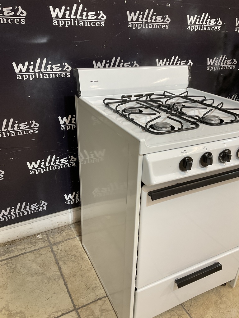 Hotpoint Used Natural Gas Stove 24inches (White) 