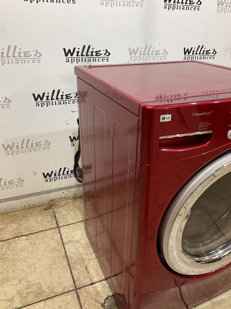 Lg Used Electric Dryer 220volts (30 AMP) 27inches {3 prong} (Red) 