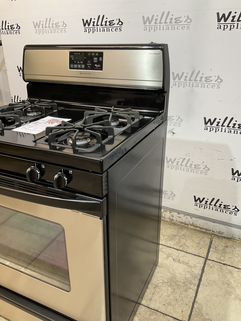Whirlpool Used Natural Gas Stove 30inches (Stainless Steel) 