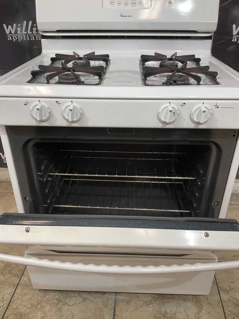 Magic Chef Used Natural Gas Stove 30inches (White) 