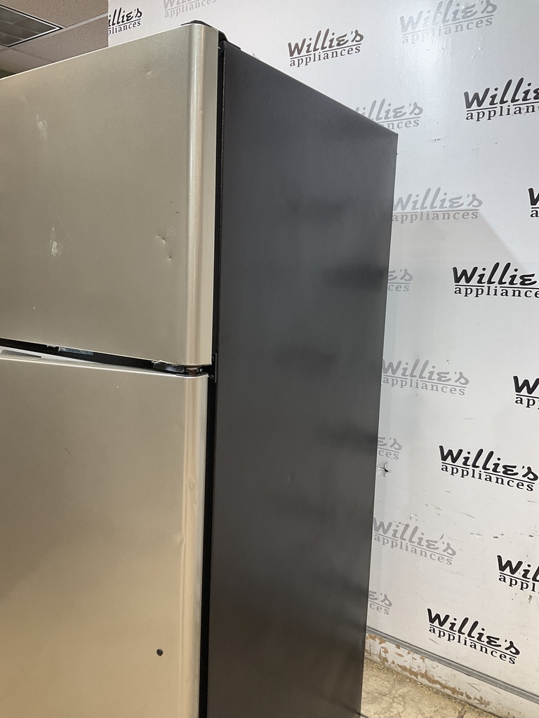 Ge Used Refrigerator Top and Bottom 30x66 1/2” (Stainless Steel)