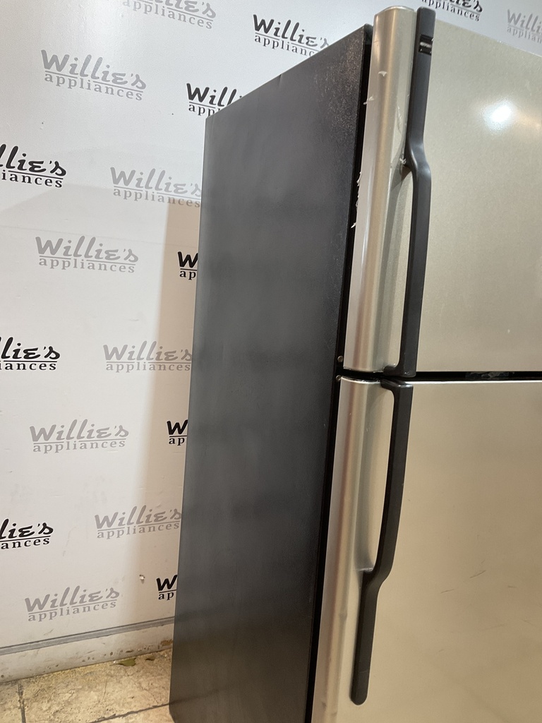Ge Used Refrigerator Top and Bottom 30x66 1/2” (Stainless Steel)