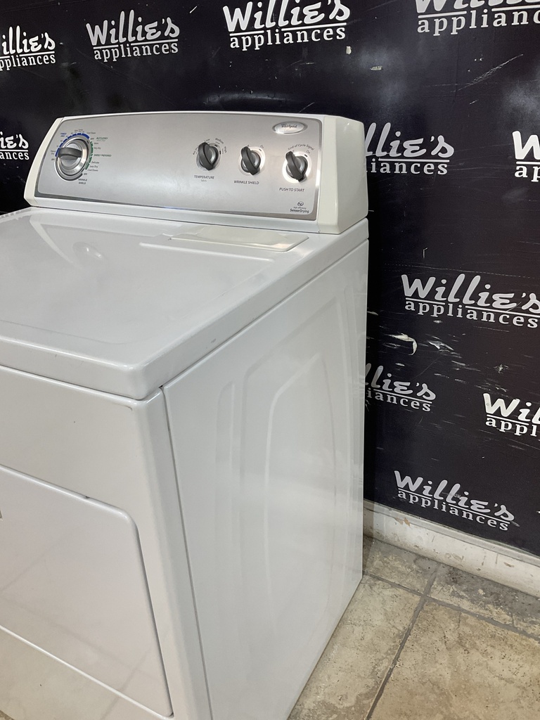 Whirlpool Used Electric Dryer 220volts (30 AMP) 29inches {3 prong} (White) 