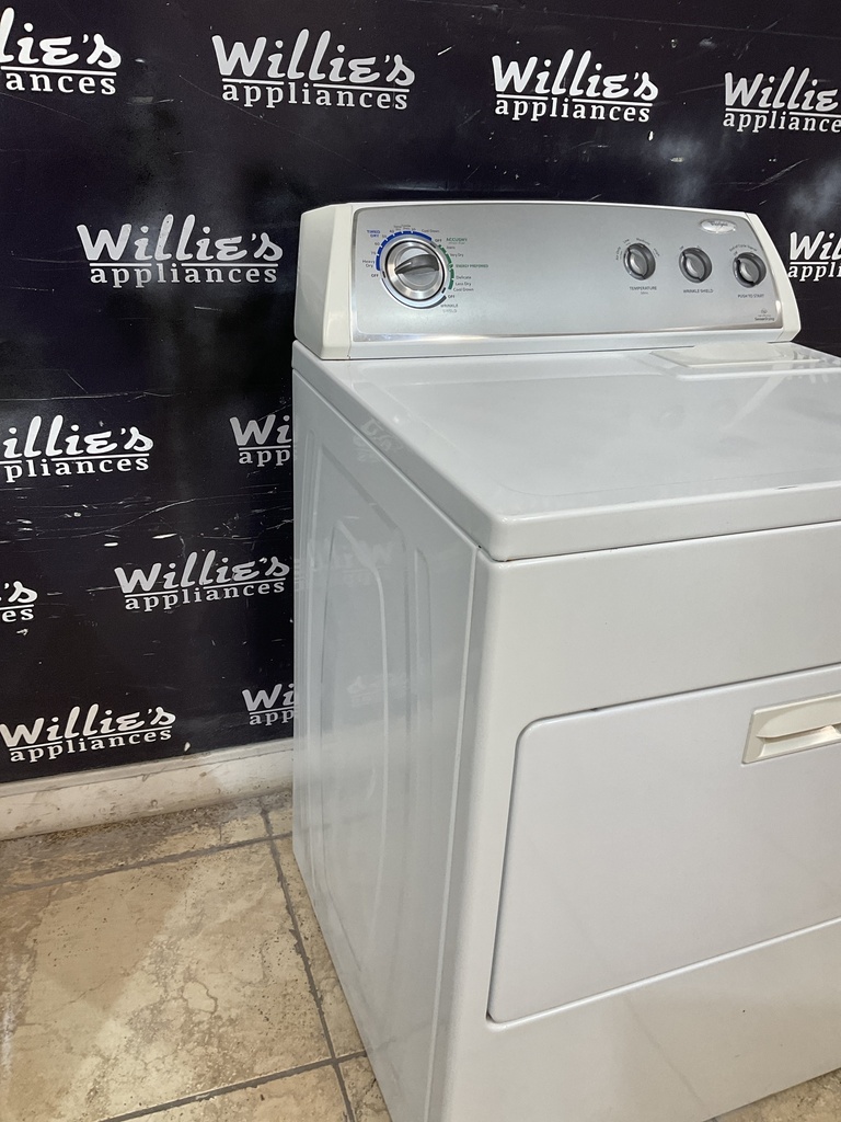 Whirlpool Used Electric Dryer 220volts (30 AMP) 29inches {3 prong} (White) 