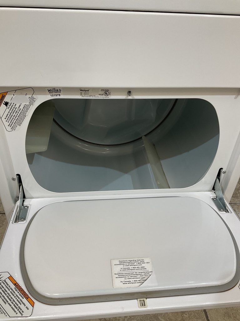 Whirlpool Used Electric Dryer 220volts (30 AMP) 29inches {3 prong} (White) 