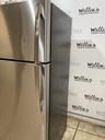 Ge Used Refrigerator Top and Bottom 28x64 1/2” (Stainless Steel) 