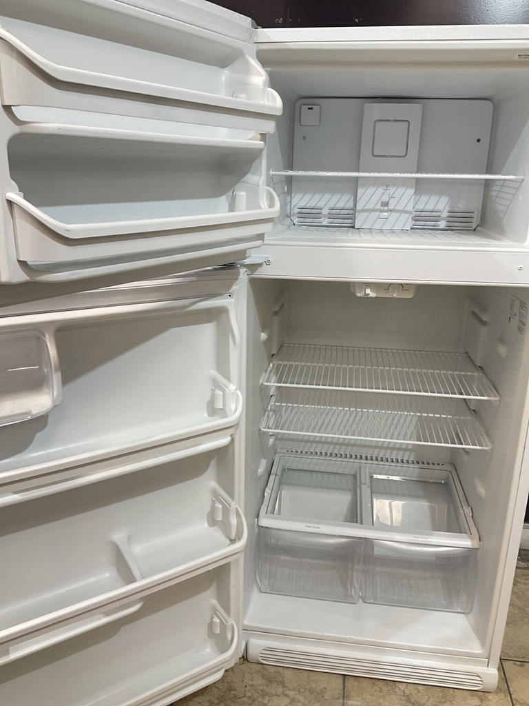 Frigidaire Used Refrigerator Top and Bottom 30x65 1/2” (White)