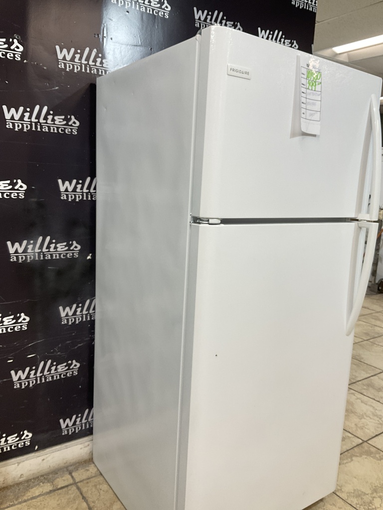 Frigidaire Used Refrigerator Top and Bottom 30x65 1/2” (White)