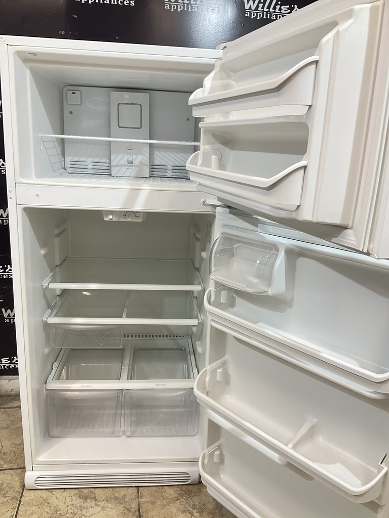 Frigidaire Used Refrigerator Top and Bottom 30x66 (White)