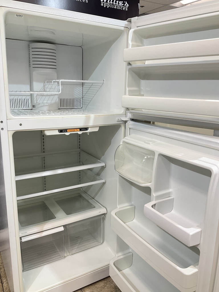 Ge Used Refrigerator Top and Bottom 30x66 1/2” (White) 