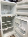 Ge Used Refrigerator Top and Bottom 30x66 1/2” (White) 