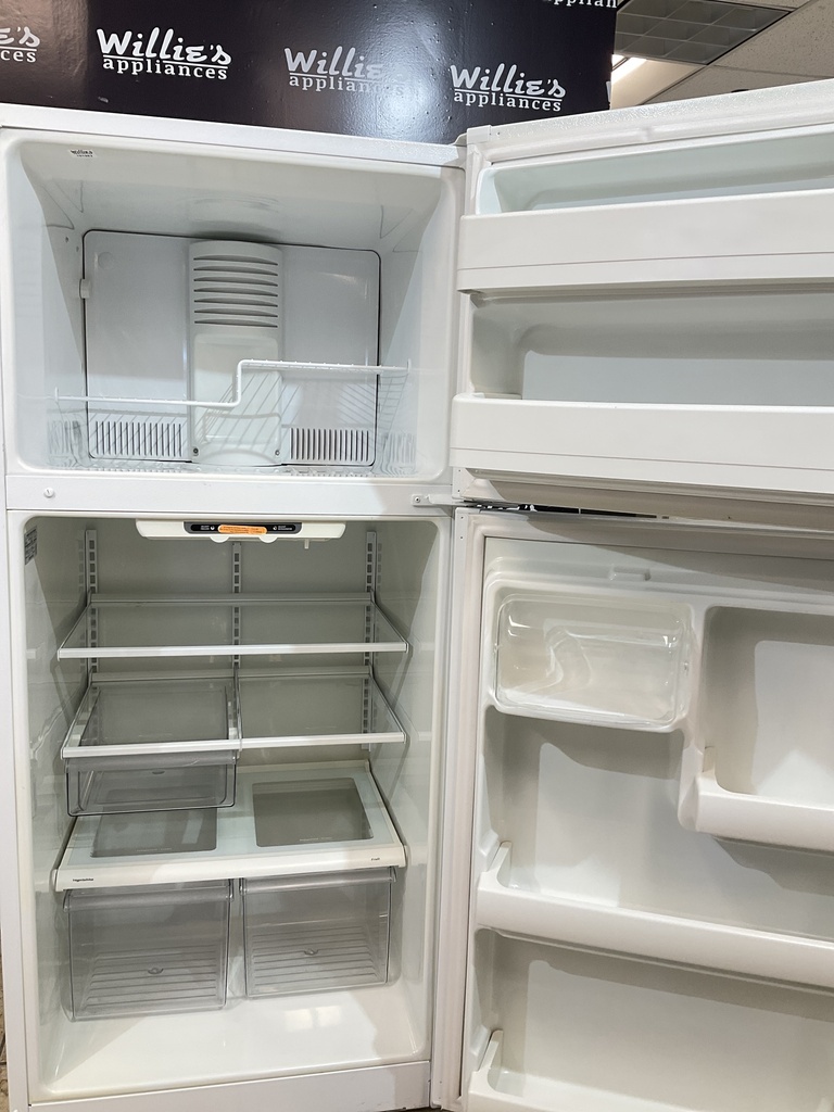 Ge Used Refrigerator Top and Bottom 30x67 (White) 