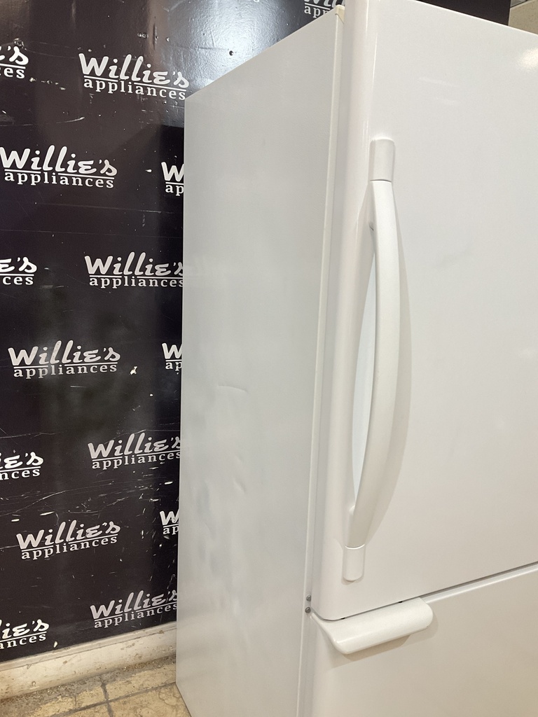 Whirlpool Used Refrigerator Top and Bottom Mount 30x66 1/2” (White)