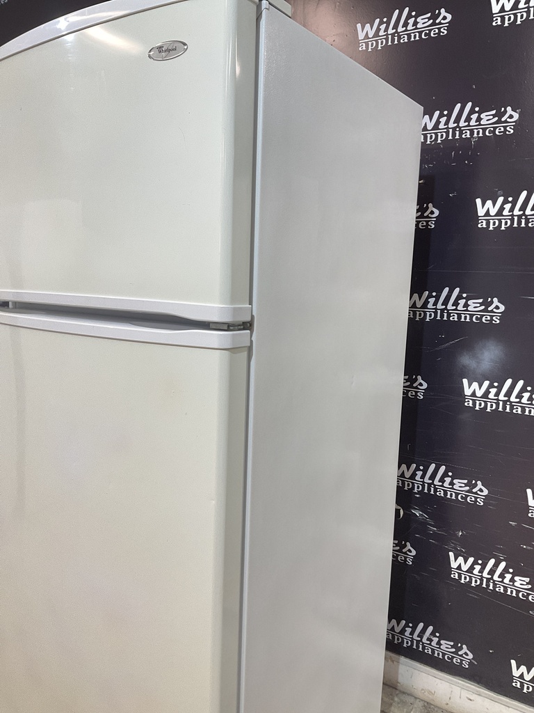 Whirlpool Used Refrigerator Top and Bottom 28x68” (White) 