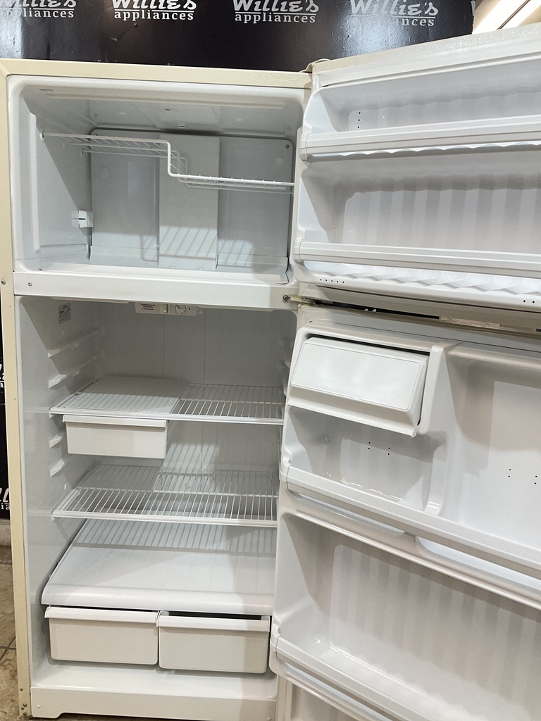 Hotpoint Used Refrigerator Top and Bottom 28x64 1/2” (Bisque) 