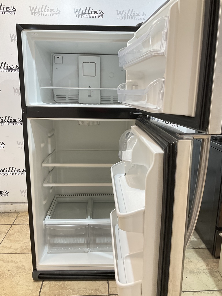 Frigidaire Used Refrigerator Top and Bottom 30x66 (Stainless Steel) 