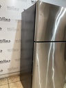 Ge Used Refrigerator Top and Bottom 30x66 1/2” (Stainless Steel) 