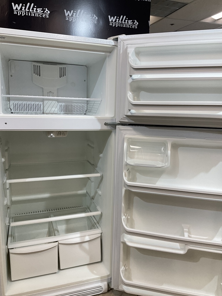 White Westinghouse Used Refrigerator Top and Bottom 30x66 (White) 
