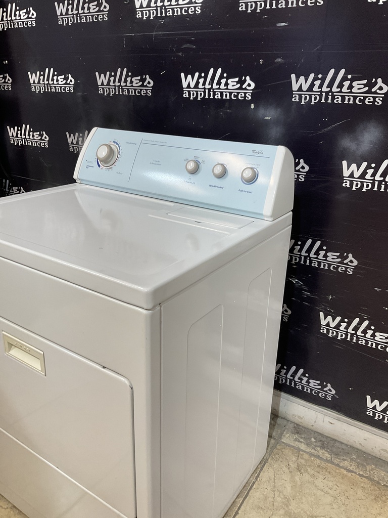 Whirlpool Used Electric Dryer 220volts (30 AMP) 29inches {3 prong} (White) 
