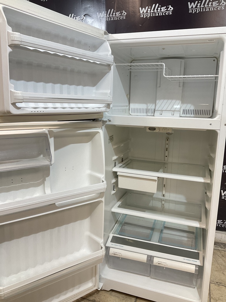 Ge Used Refrigerator Top and Bottom 28x64 1/2” (White) 