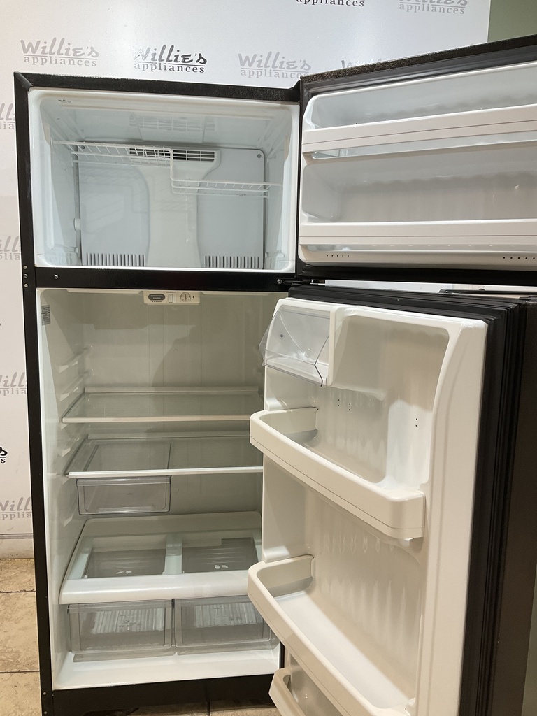 Ge Used Refrigerator Top and Bottom 28x67 1/2” (Black) 