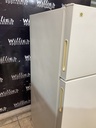 Ge Used Refrigerator Top and Bottom 28x61 1/2” (Bisque) 