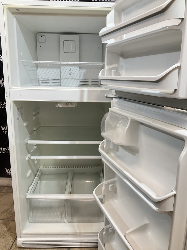 Frigidaire Used Refrigerator Top and Bottom 30x68 1/2” (White) 