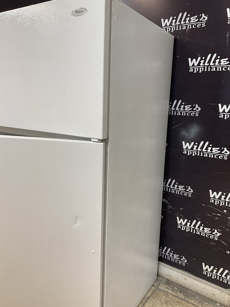 Whirlpool Used Refrigerator Top and Bottom 33x66 (White) 