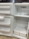 Ge Used Refrigerator Top and Bottom 28x61 1/2” (White)