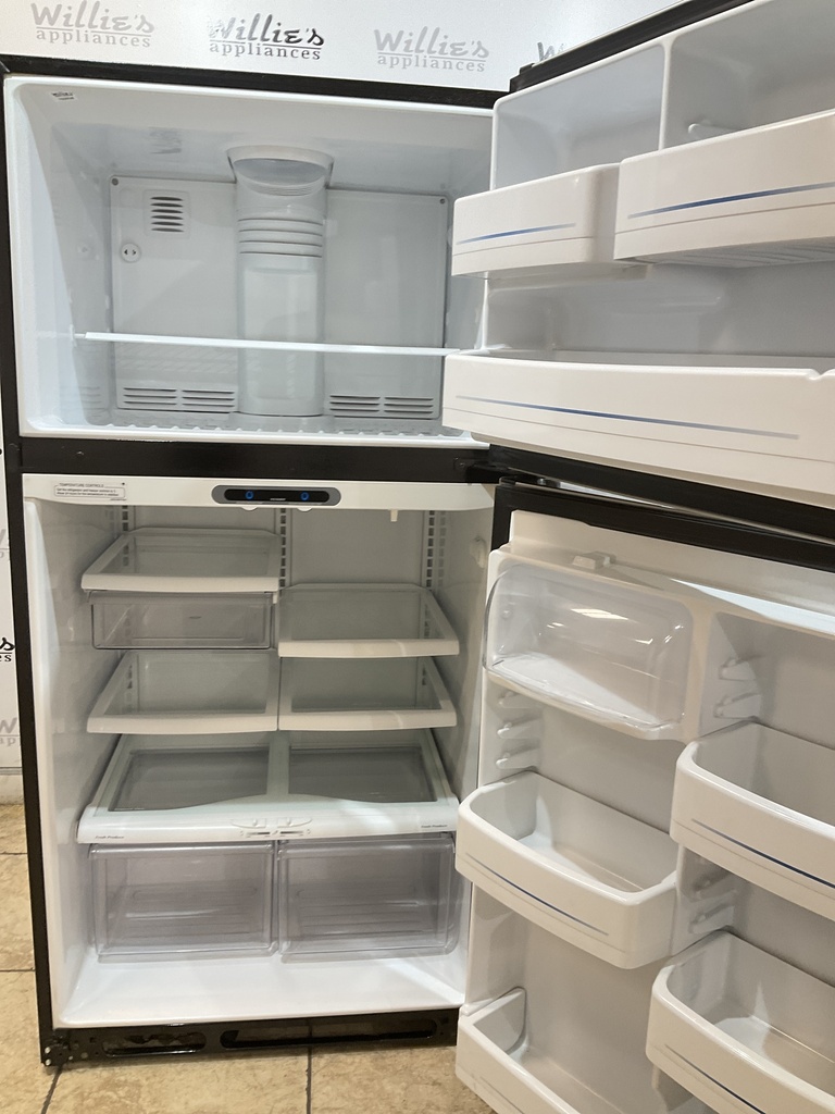 Ge Used Refrigerator Top and Bottom 33x67 1/2” (Stainless Steel) 