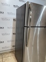 Ge Used Refrigerator Top and Bottom 28x64 (Stainless Steel) 