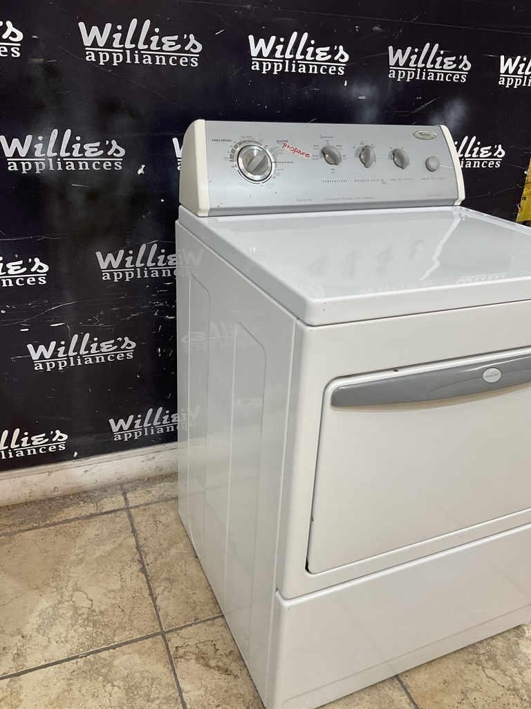 Whirlpool Used Gas Propane Dryer 27inches (White) 